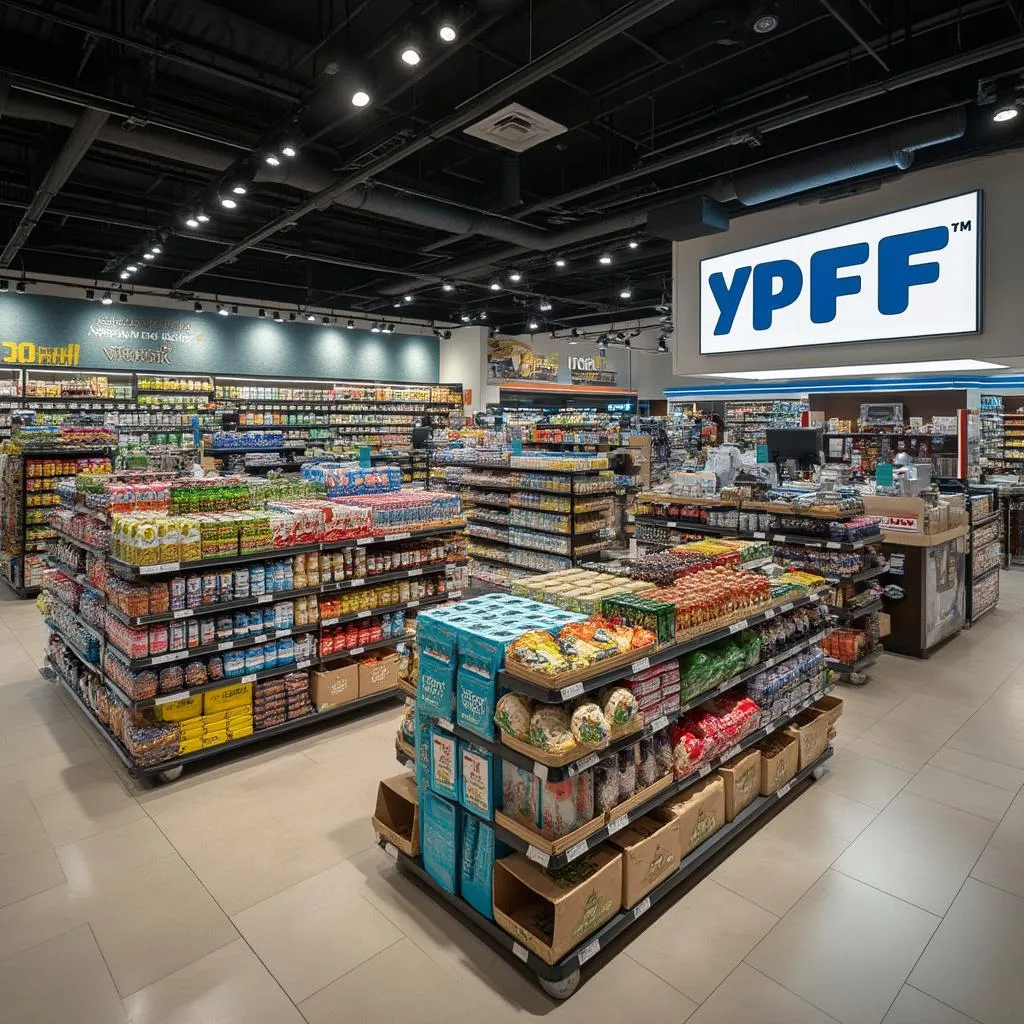 Interior de tienda YPF Full