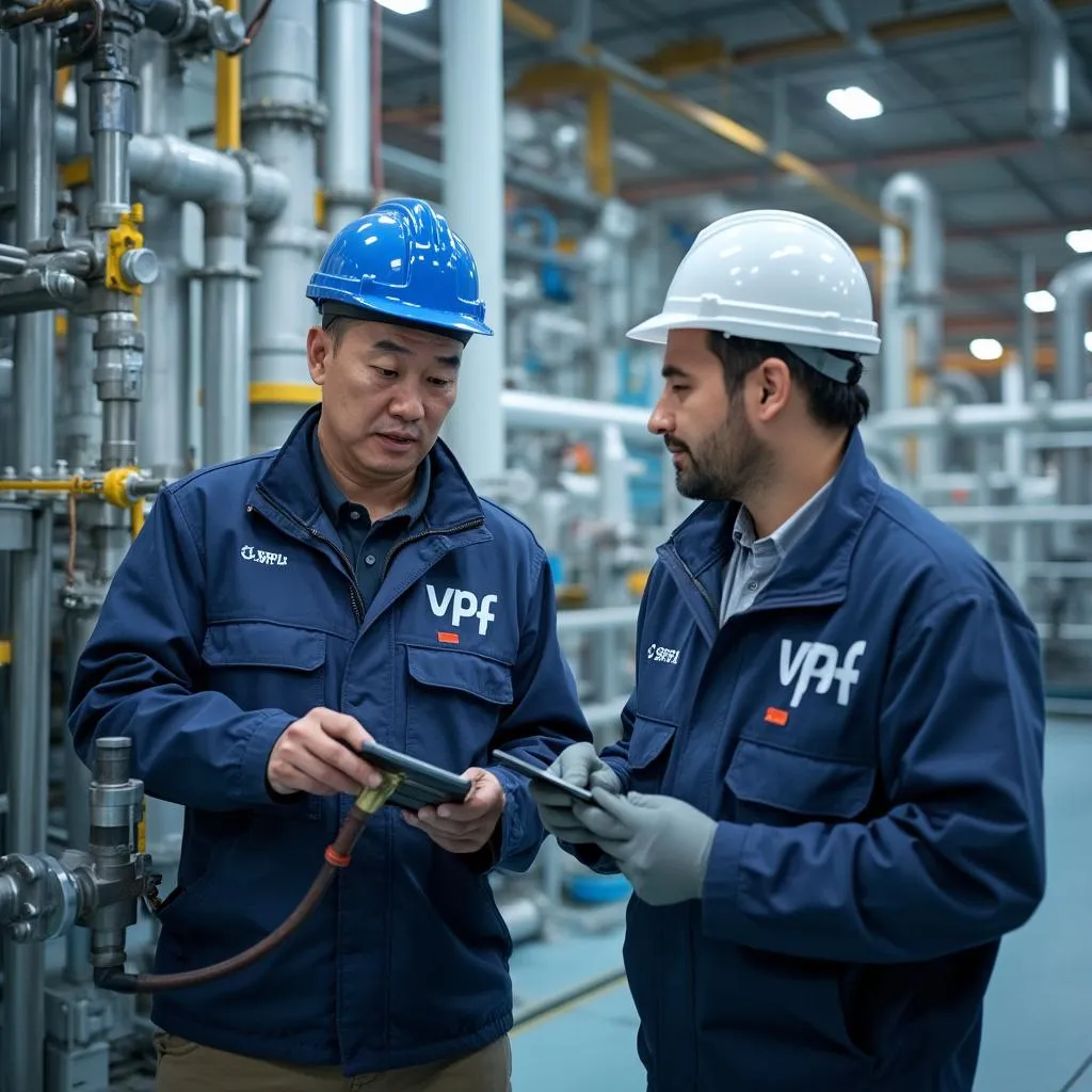Trabajadores de YPF en refinería